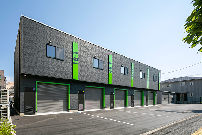 ホビールーム付2階建ガレージ及び大型ガレージ新築工事